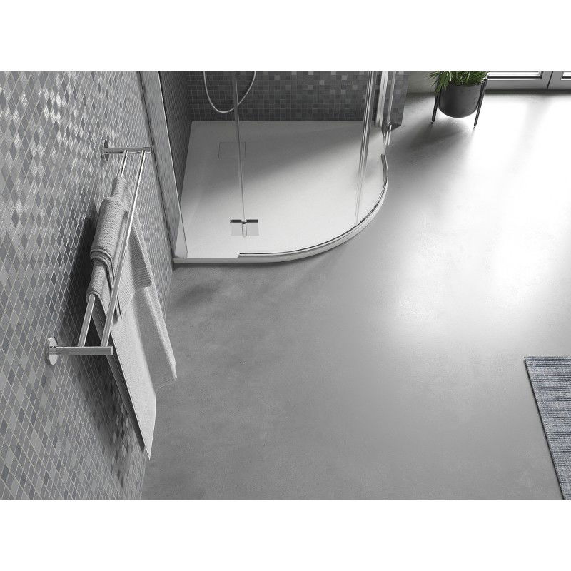 Mexen Bert sprchová vanička půlkulatá SMC 80 x 80 cm, bílá - 4KR108080