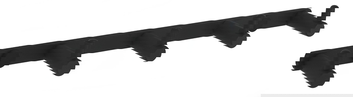 Mexen háček na ručník s pěti držáky, černý - 709165-70