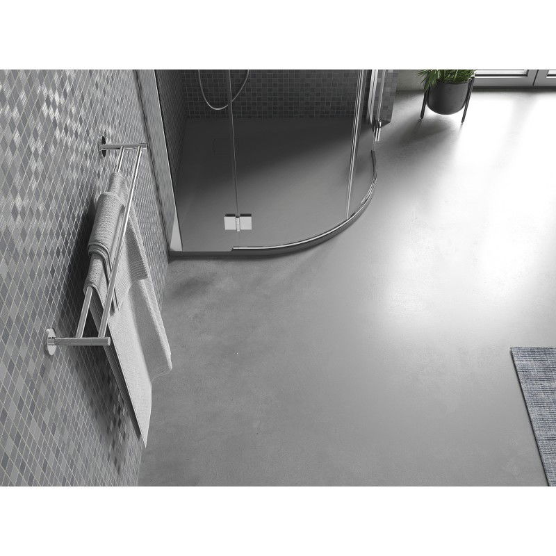 Mexen Bert čtvrtkruhový sprchový kout SMC 80 x 80 cm, šedý - 4KR618080