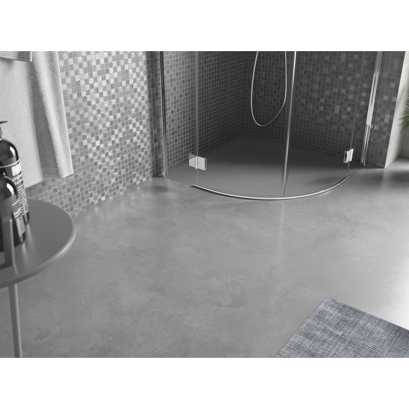 Mexen Bert čtvrtkruhový sprchový kout SMC 80 x 80 cm, šedý - 4KR618080