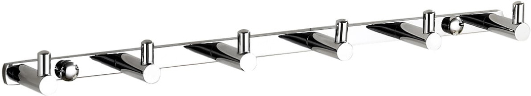 Mexen háček na ručník se šesti držáky, chrom - 709166-00