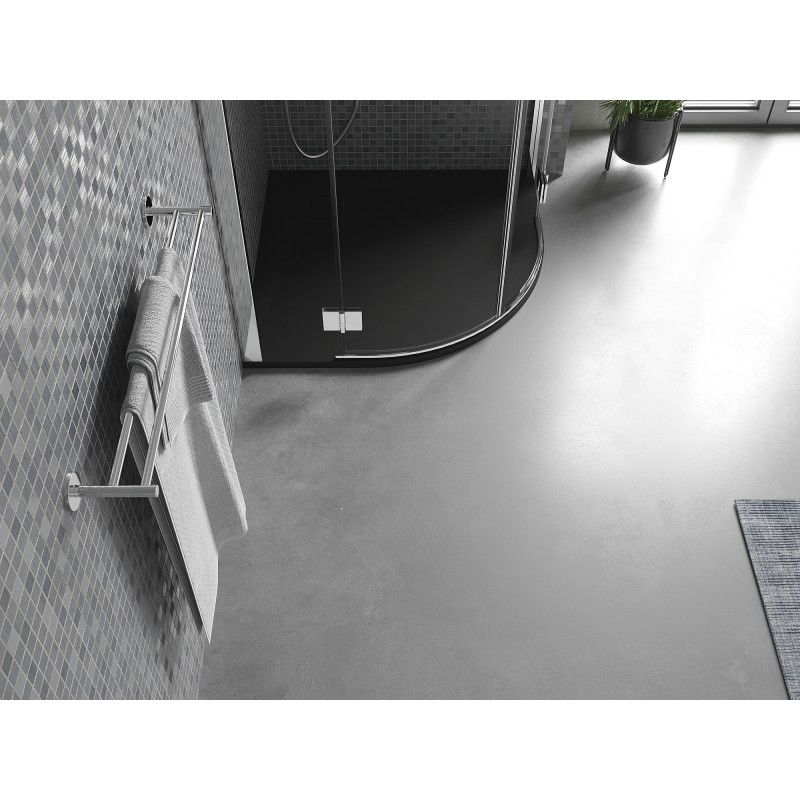 Mexen Bert půlkruhový sprchový kout SMC 90 x 90 cm, černý - 4KR709090