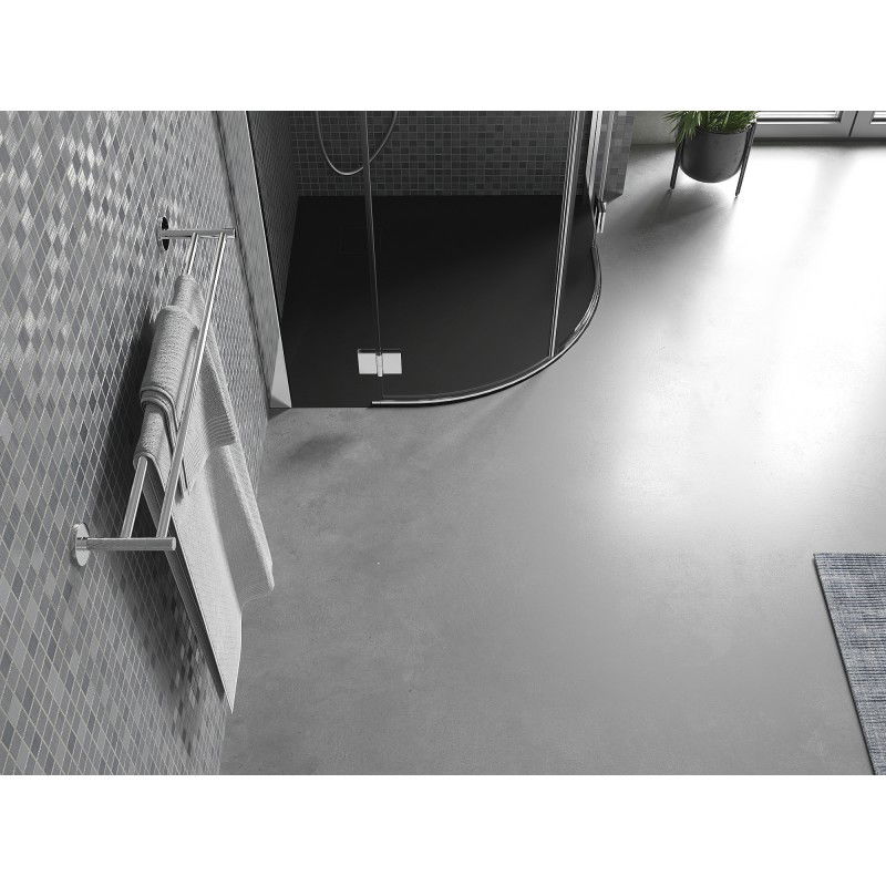 Mexen Bert půlkruhový sprchový kout SMC 90 x 90 cm, černý - 4KR709090