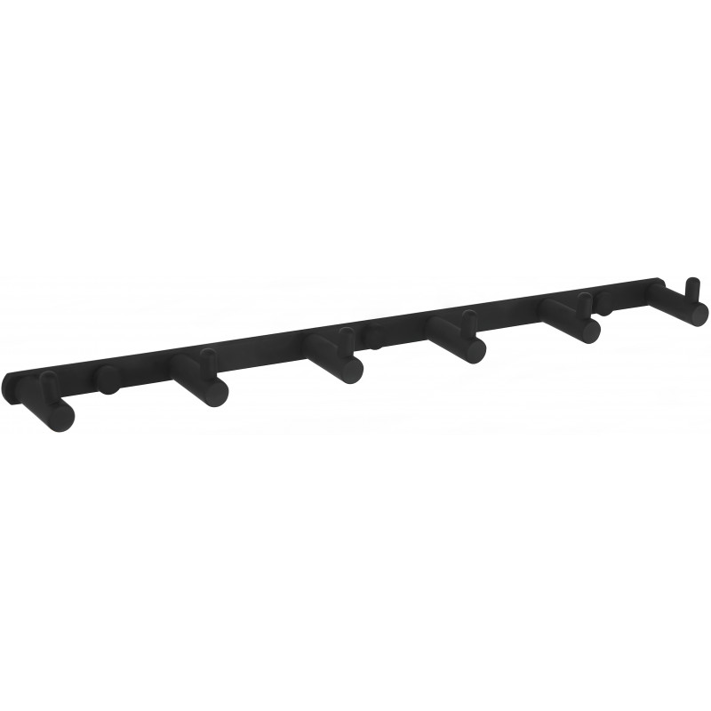 Mexen háček na ručník se šesti držáky, černý - 709166-70