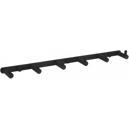 Mexen háček na ručník se šesti držáky, černý - 709166-70