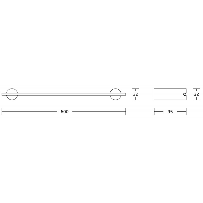 Mexen Aron dvojitý věšák na ručník, černý/zlatý - 7088125-57