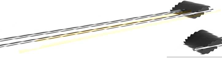 Mexen Aron dvojitý věšák na ručník, černý/zlatý - 7088125-57