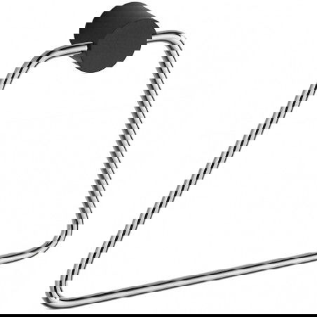 Mexen Aron věšák na ručník, černý/chrom - 7088132-07