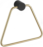 Mexen Aron věšák na ručník, černý/zlatý - 7088132-57