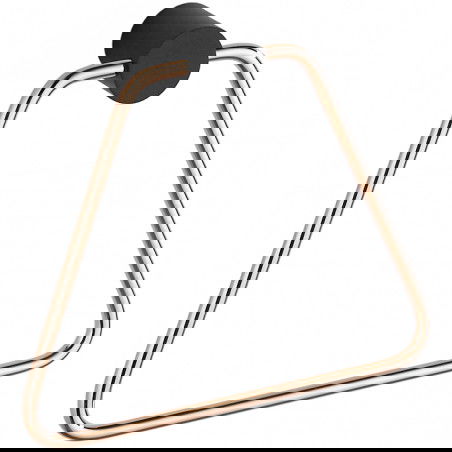 Mexen Aron věšák na ručník, černý/růžové zlato - 7088132-67