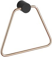Mexen Aron věšák na ručník, černý/růžové zlato - 7088132-67