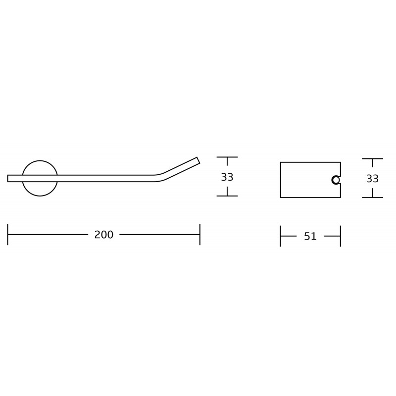 Mexen Aron držák na toaletní papír, černý/chrom - 7088133-07