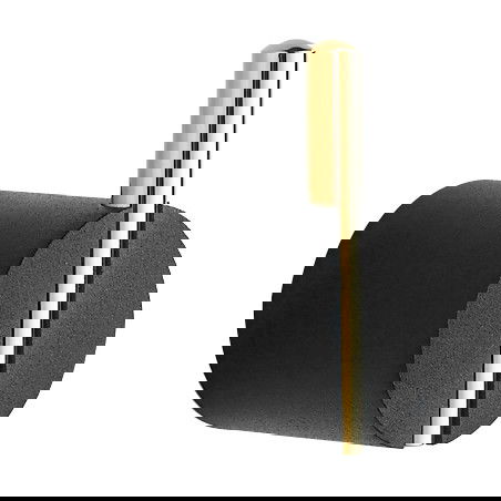 Mexen Aron háček na ručník, černý/zlatý- 7088135-57