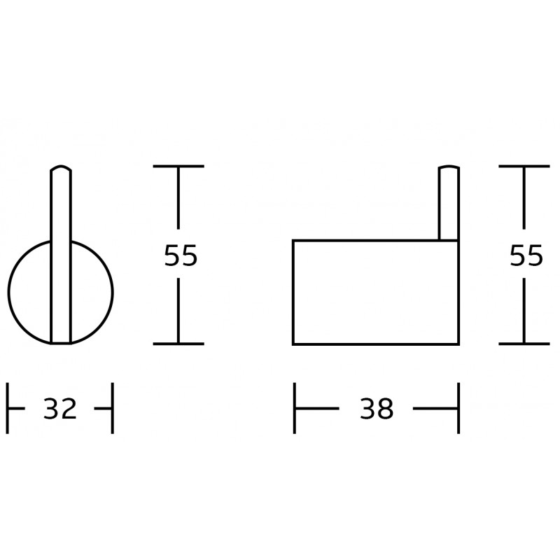 Mexen Aron háček na ručník, černý/růžové zlato- 7088135-67