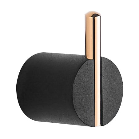 Mexen Aron háček na ručník, černý/růžové zlato- 7088135-67