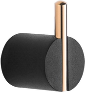 Mexen Aron háček na ručník, černý/růžové zlato- 7088135-67