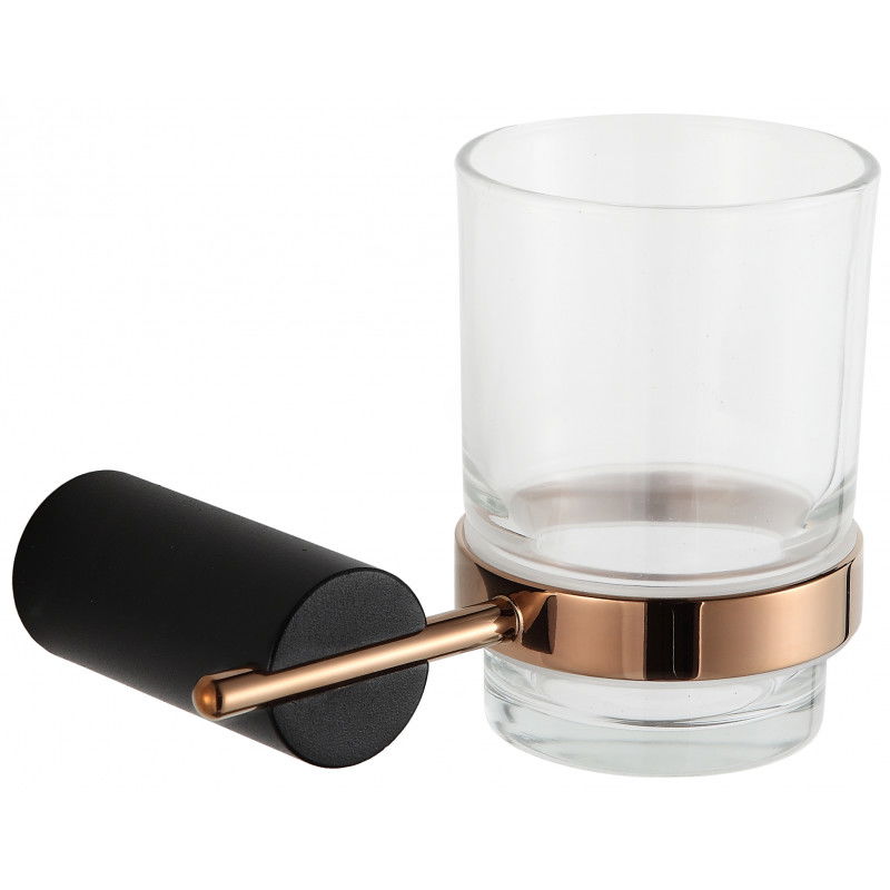 Mexen Aron kelímek na kartáčky, černý/růžové zlato - 7088138-67