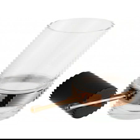 Mexen Aron kelímek na kartáčky, černý/růžové zlato - 7088138-67