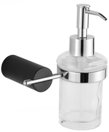 Mexen Aron dávkovač mýdla, černý/chróm - 70881388-07