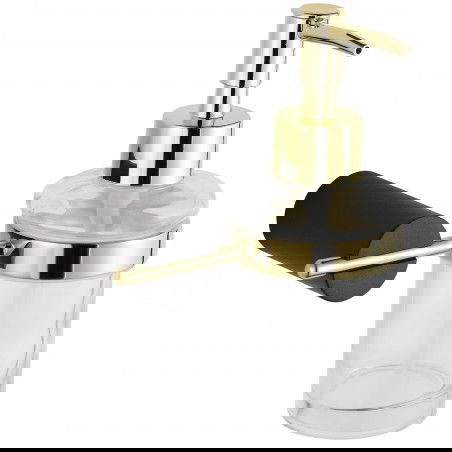 Mexen Aron dávkovač mýdla, černý/zlatý - 70881388-57