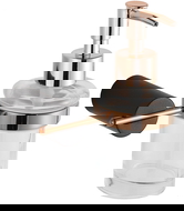 Mexen Aron dávkovač mýdla, černý/růžové zlato - 70881388-67