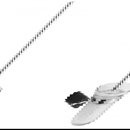 Mexen Aron toaletní kartáč, černá/chrom - 7088150-07