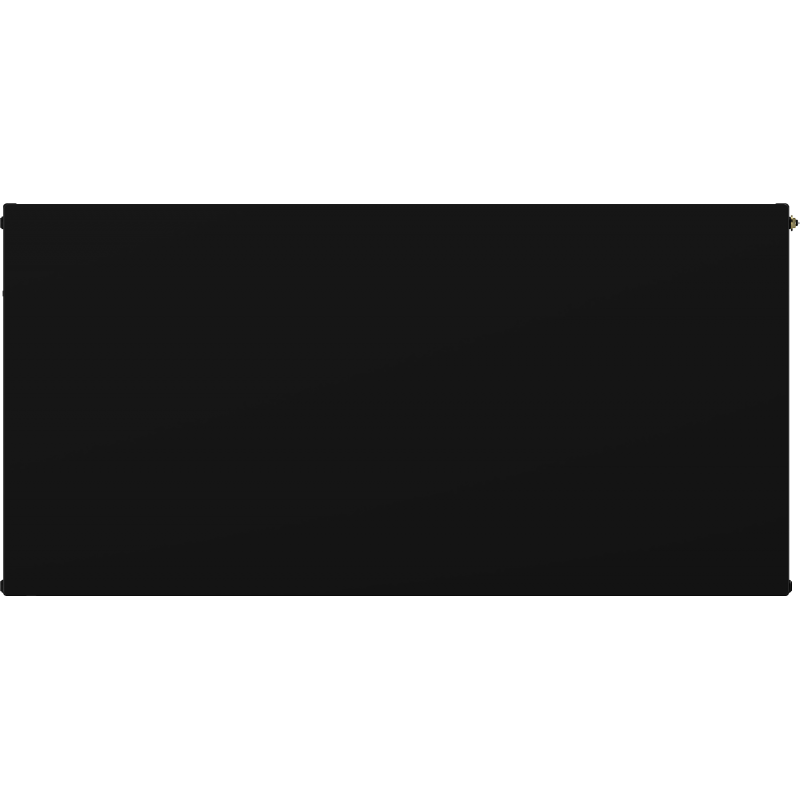 Mexen Flat CCF22 deskový radiátor 400 x 400 mm, spodní středové připojení, 455 W, černý - W6C22F-040-040-70