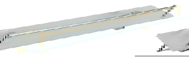 Mexen Dalia závěsná skleněná police, zlatá - 7017337-50