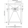 Mexen Stone+ obdélníková kompozitová sprchová vanička 110 x 70 cm, bílá, bílý kryt - 44107011-W