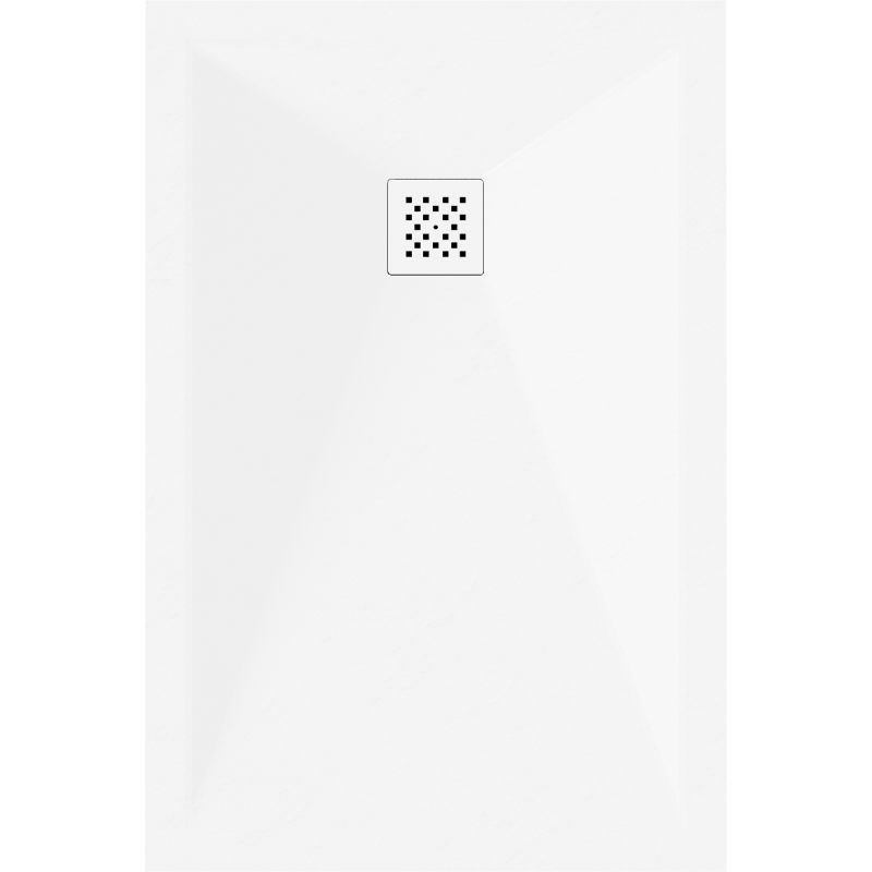 Mexen Stone+ kompozitová obdélníková vanička 110 x 90 cm, bílá, bílý kryt - 44109011-W