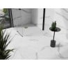 Mexen Stone+ čtvercová kompozitní sprchová vanička 80 x 80 cm, bílá, zlatý kryt - 44108080-G