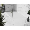 Mexen Stone+ čtvercový kompozitní sprchový kout 200 x 100 cm, bílý, krytka zlatá - 44101020-G