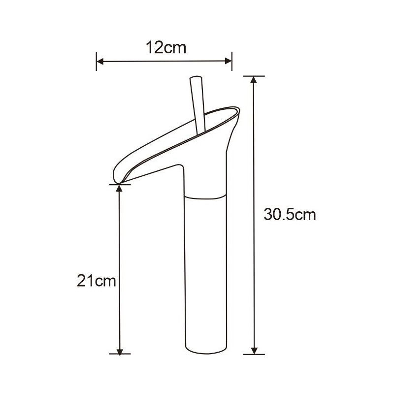 Mexen Orion vysoká umyvadlová baterie, zlatá - 745510-50
