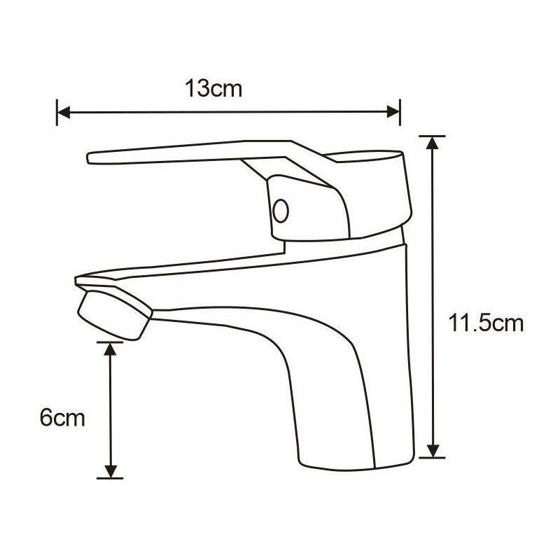 Mexen Caro baterie umyvadlová, černá - 746600-70
