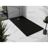 Mexen Stone+ obdélníková kompozitová sprchová vanička 200 x 80 cm, černá, krytka zlatá - 44708020-G