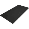 Mexen Stone+ obdélníkový kompozitní sprchový kout 180 x 90 cm, černý, černý kryt - 44709018-B