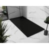 Mexen Stone+ obdélníkový kompozitní sprchový kout 180 x 90 cm, černý, černý kryt - 44709018-B