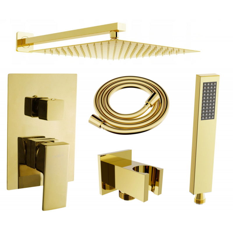 Mexen Uno DR02 podomítkový sprchový set, zlatý - 71435DR02-50