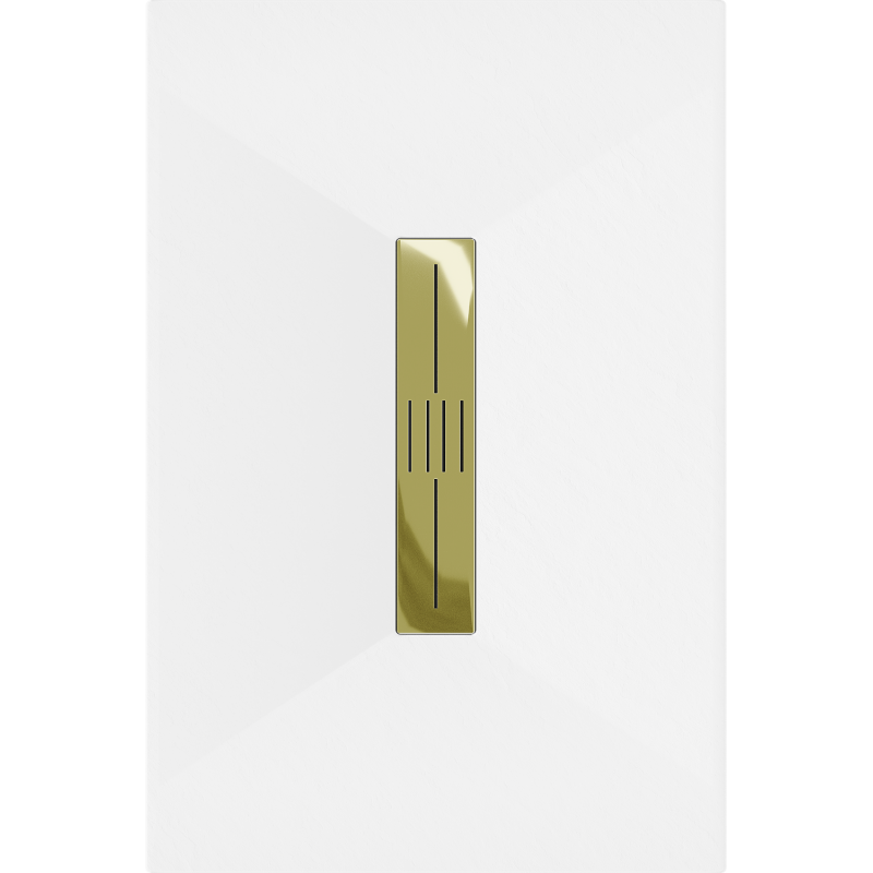 Mexen Toro obdélníkový sprchový kout SMC 130 x 80 cm, bílý, kryt zlatá - 43108013-G