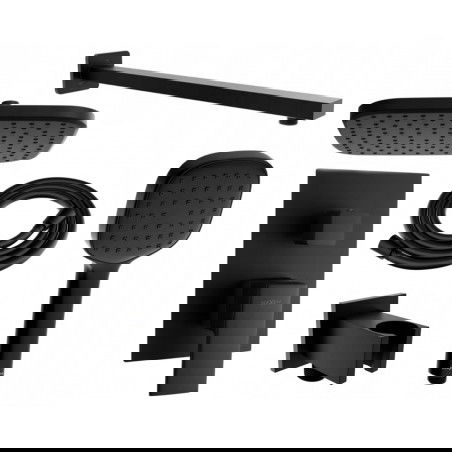 Mexen Uno DR33 podomítková sprchová sada, černá - 71435DR33-70