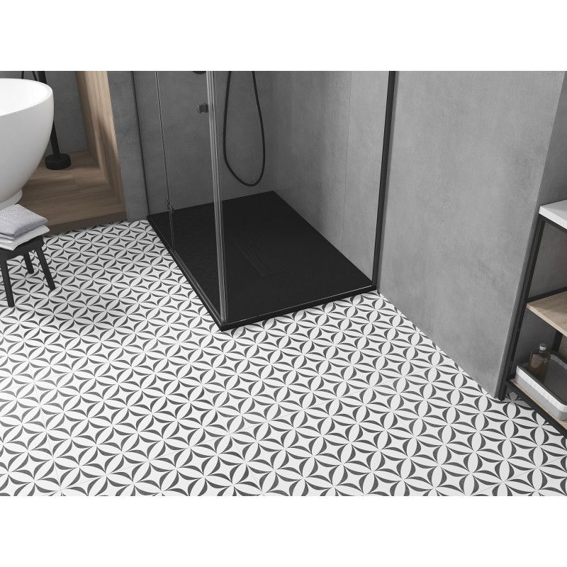 Mexen Toro obdélníkový sprchový kout SMC 100 x 90 cm, černý, kryt černý - 43709010-B