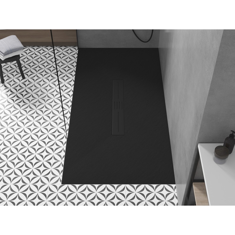 Mexen Toro obdélníkový sprchový kout SMC 200 x 80 cm, černý, černá maska - 43708020-B