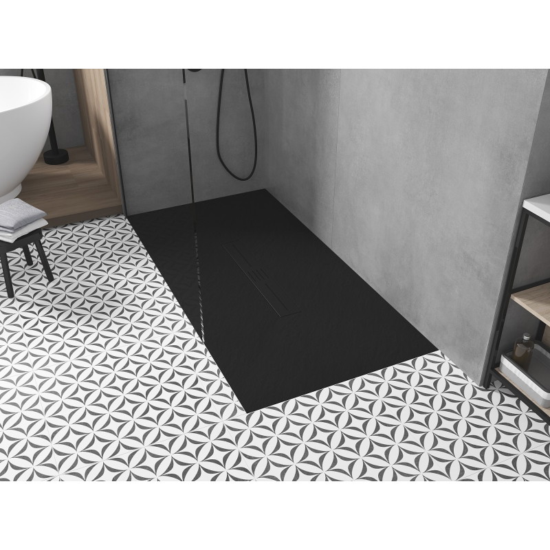 Mexen Toro obdélníkový sprchový kout SMC 200 x 80 cm, černý, černá maska - 43708020-B