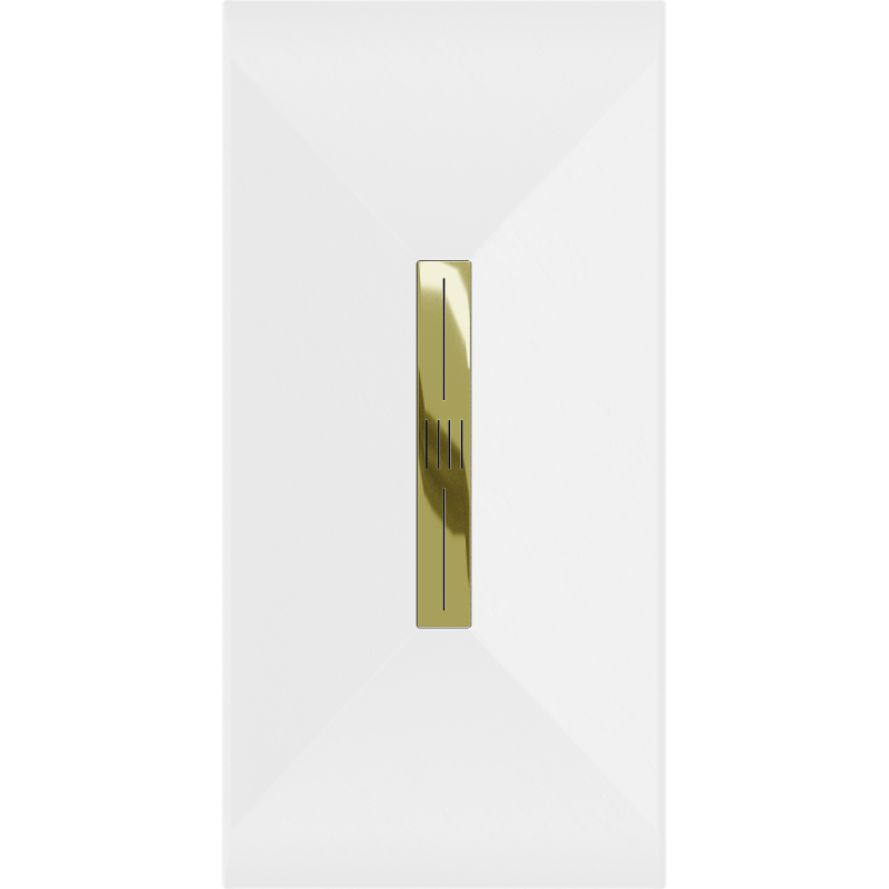 Mexen Toro obdélníková sprchová vanička SMC 160 x 70 cm, bílá, kryt zlatý - 43107016-G