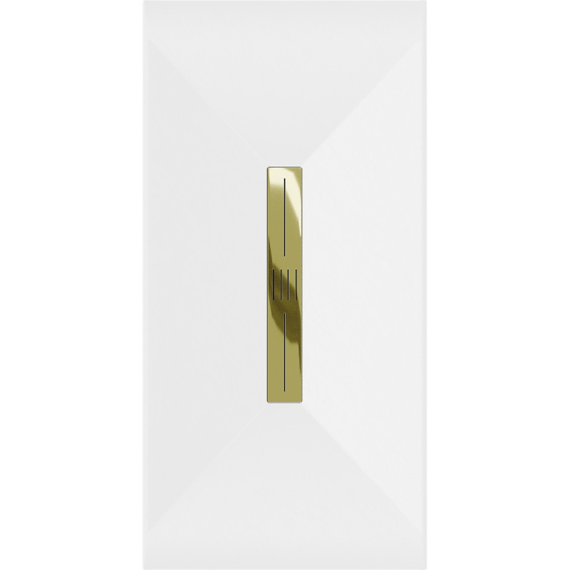 Mexen Toro Obdélníkový sprchový kout SMC 180 x 80 cm, bílý, zlatá krytka - 43108018-G
