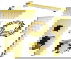 Mexen Uno DR45 podomítková sprchová souprava, zlatá - 71435DR45-50