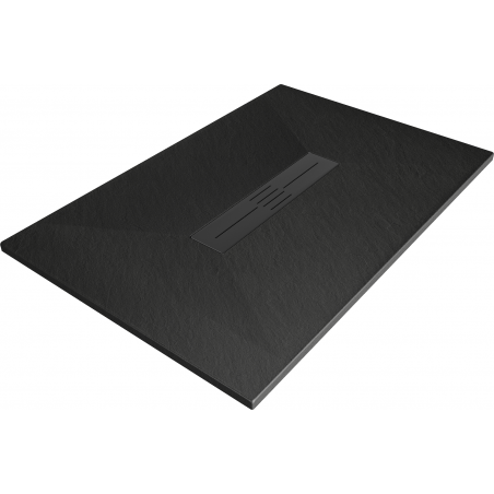Mexen Toro obdélníkový sprchový kout SMC 140 x 70 cm, černý, krytka černá - 43707014-B