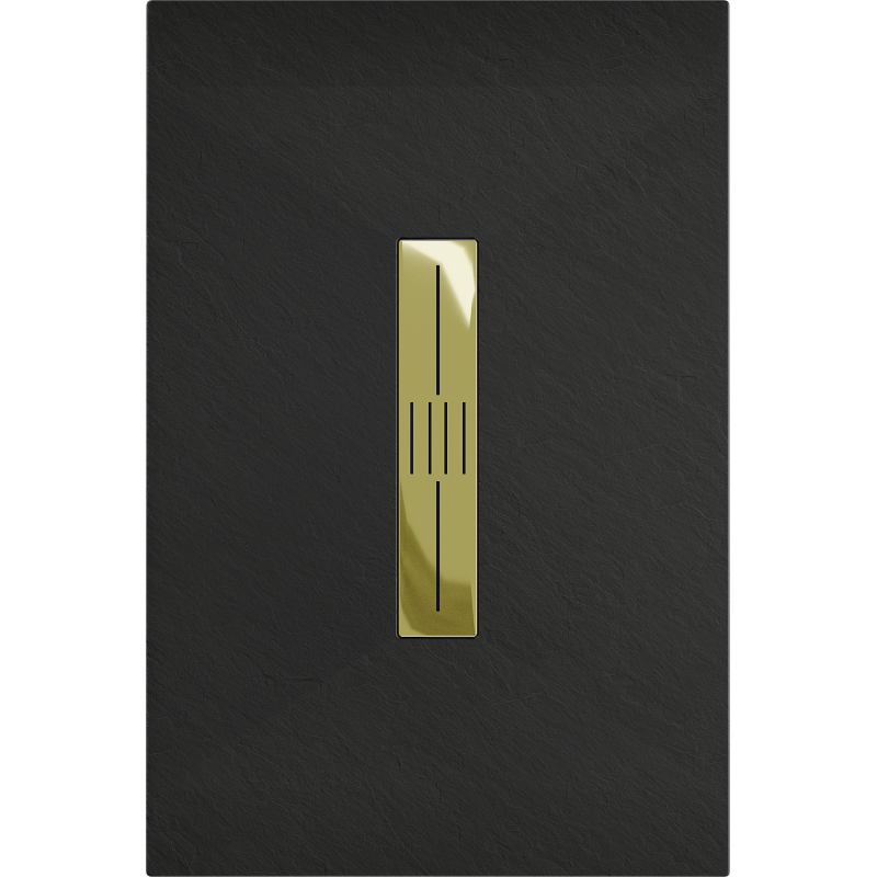 Mexen Toro obdélníkový sprchový kout SMC 100 x 80 cm, černý, krytka zlatá - 43708010-G