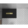 Mexen Toro obdélníková sprchová vanička SMC 100 x 90 cm, černá, krytka zlatá - 43709010-G