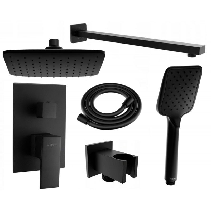 Mexen Uno DR62 podomítková sprchová sada, černá - 71435DR62-70